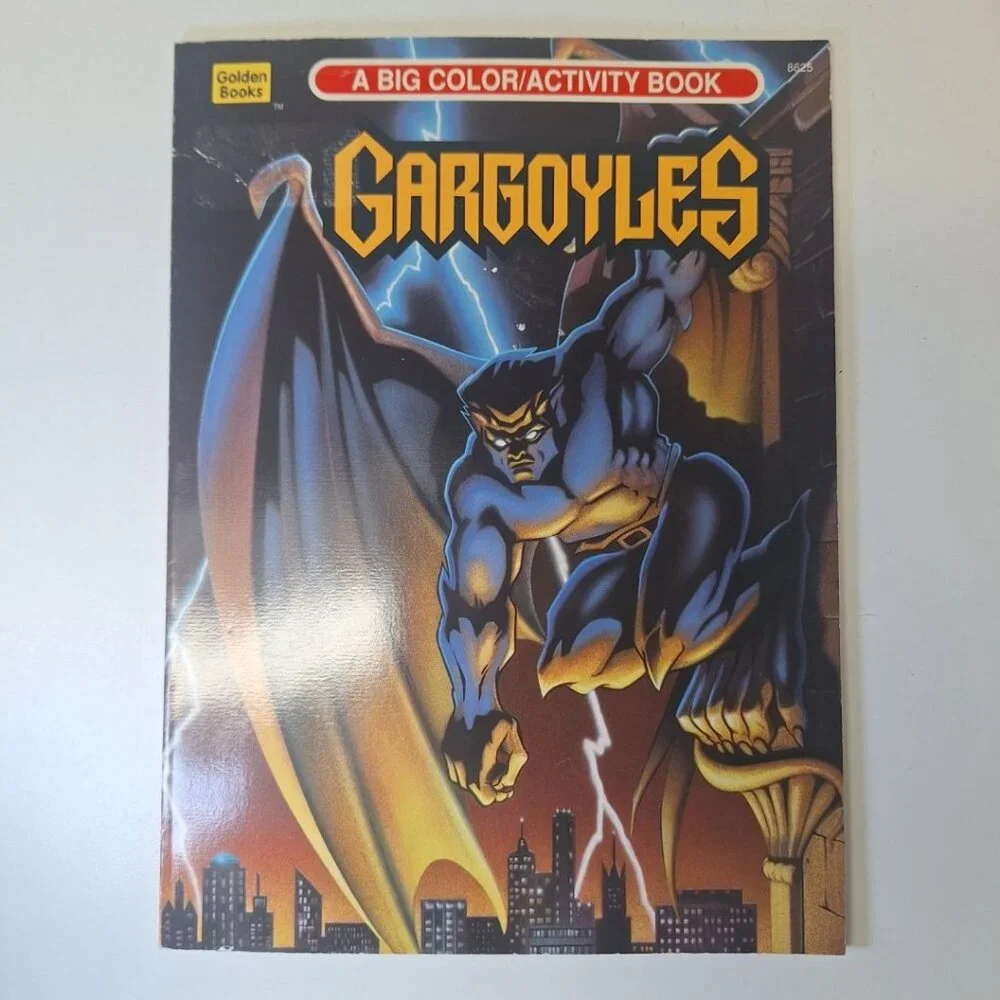 Gargoyles Activity Coloring Book Marker Paint Crayon Vintage 90s TV Show Cartoon